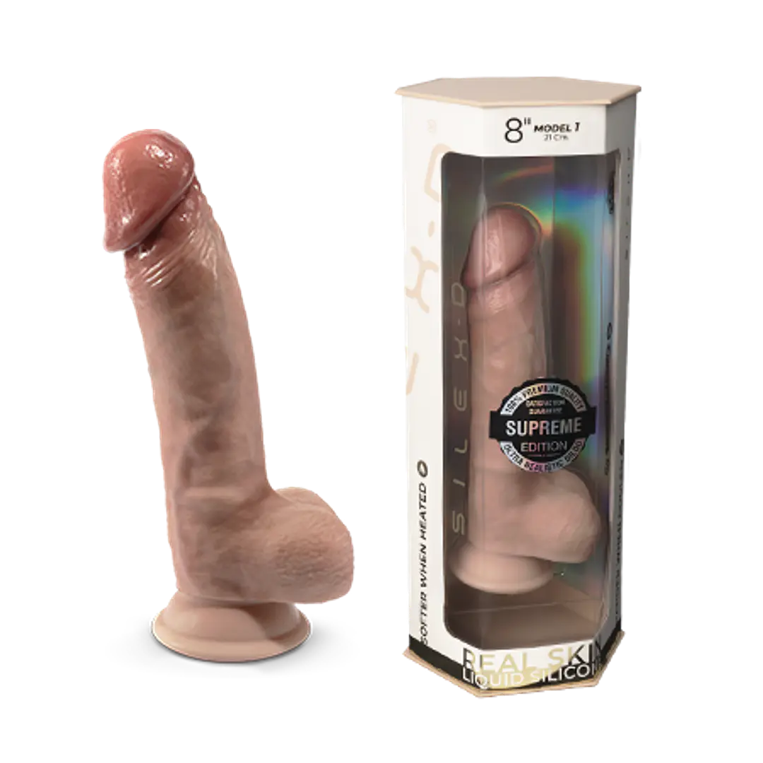 Dildo Silexd Premium Real Skin 8 Model 1 - 21 x 4,1 CM