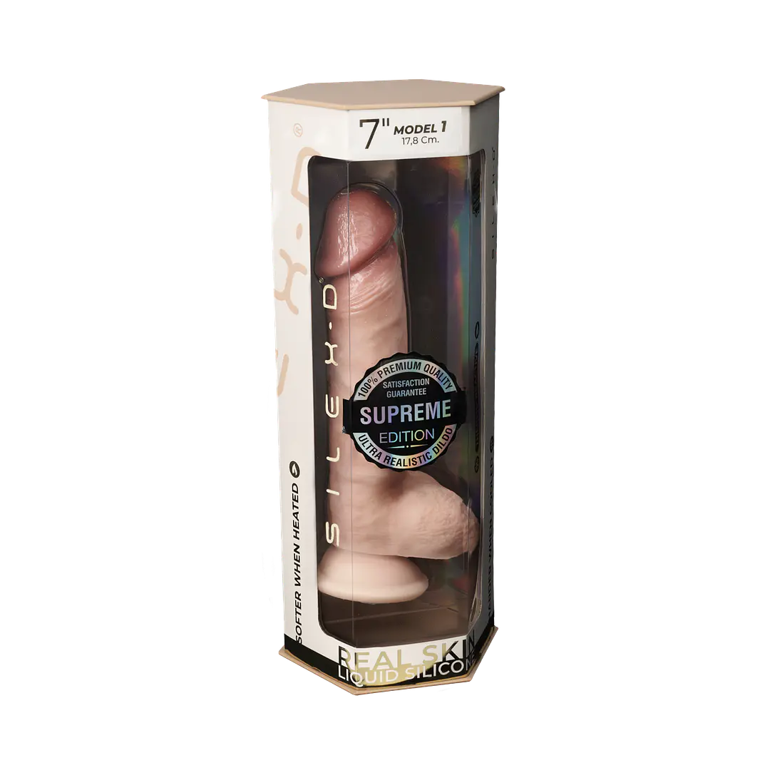 Dildo Realista Termorreactivo Silexd 17,8 x 3,8 CM