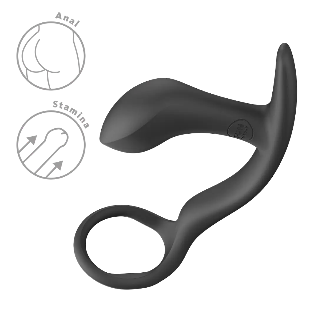Anillo Dual Erector con Plug Anal para Próstata