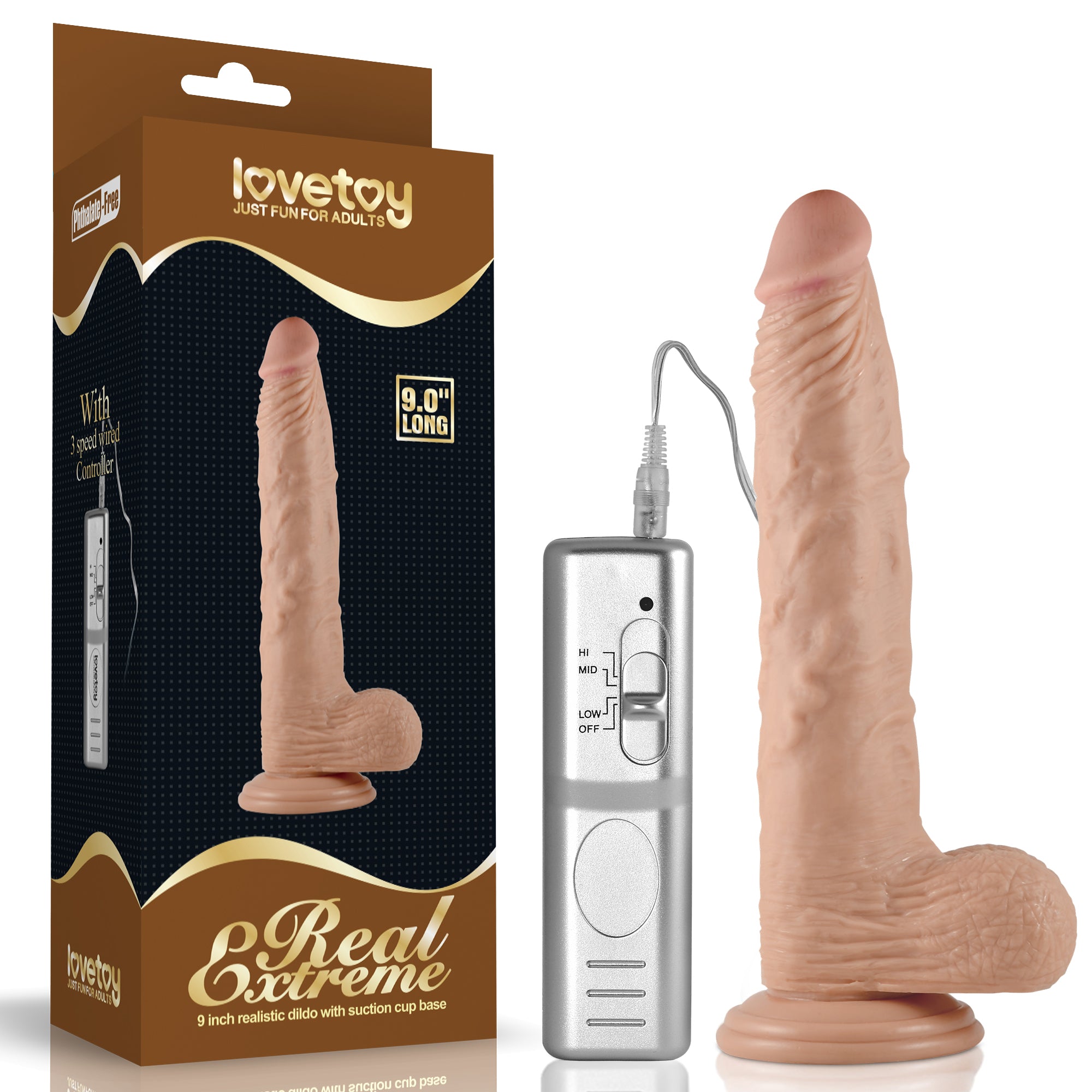Dildo Realista Vibrador Grande 23 x 4 CM
