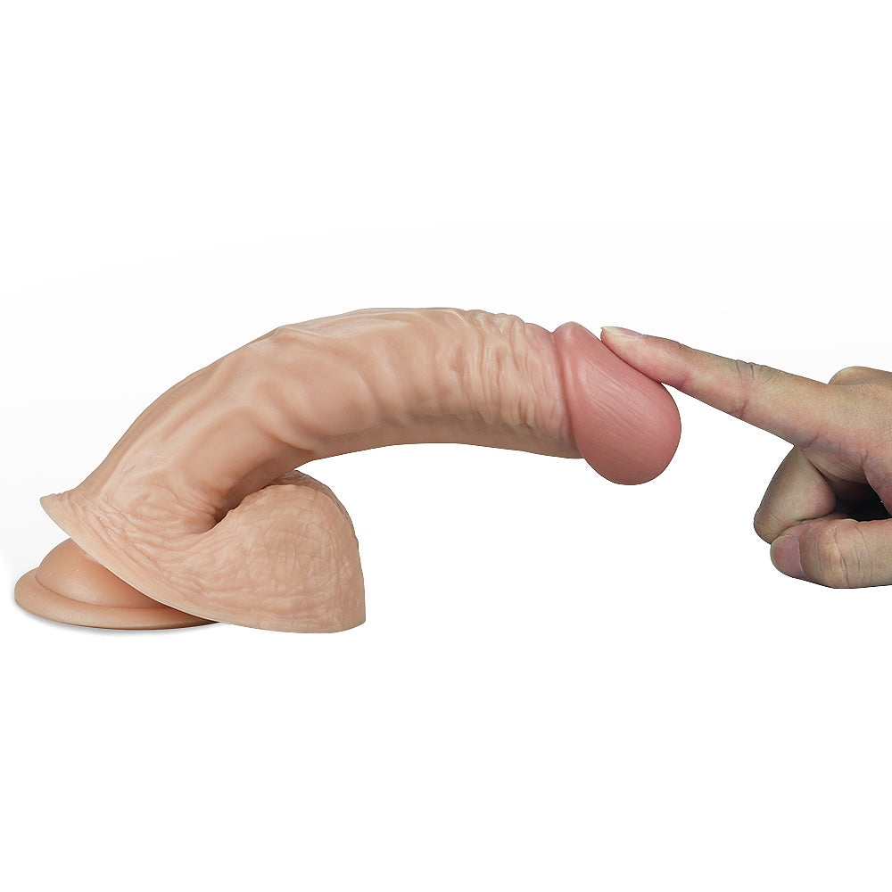 Dildo Realista Curvo con Ventosa 21,5 x 4,3 CM
