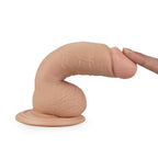 Dildo Realista Curvo con Ventosa 18 x 3,8 CM