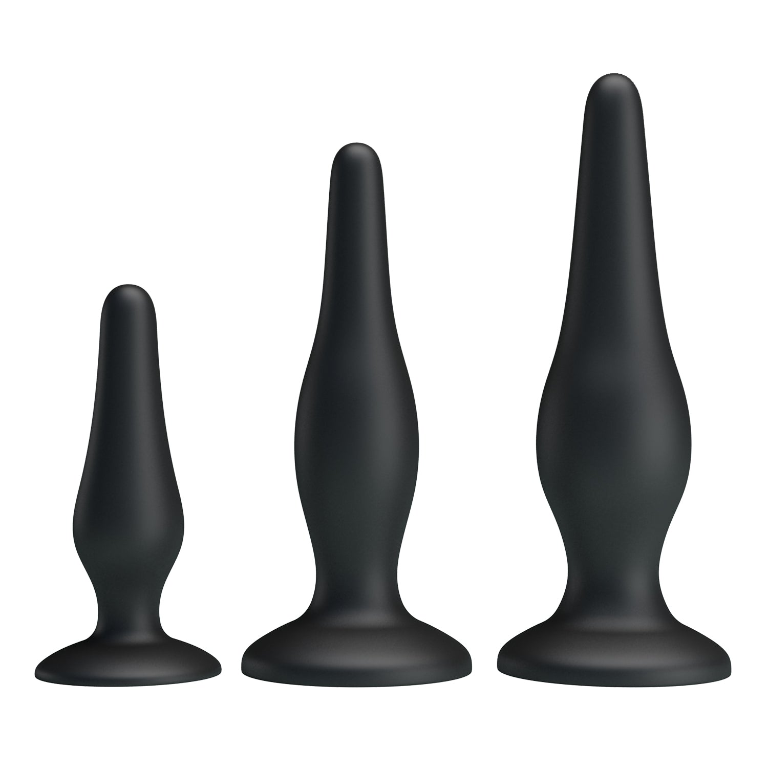 Kit de 3 Plugs Anales con Ventosa - Trio