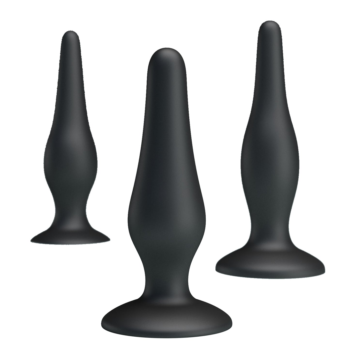 Kit de 3 Plugs Anales con Ventosa - Trio