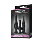 Kit de 3 Plugs Anales con Ventosa - Trio