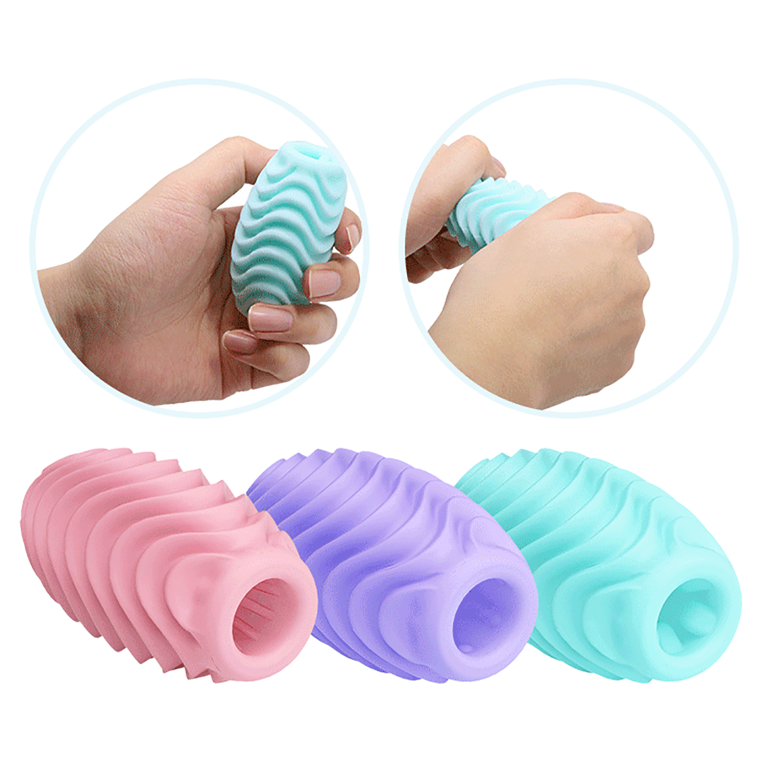 Huevo Masturbador Reversible Texturizado