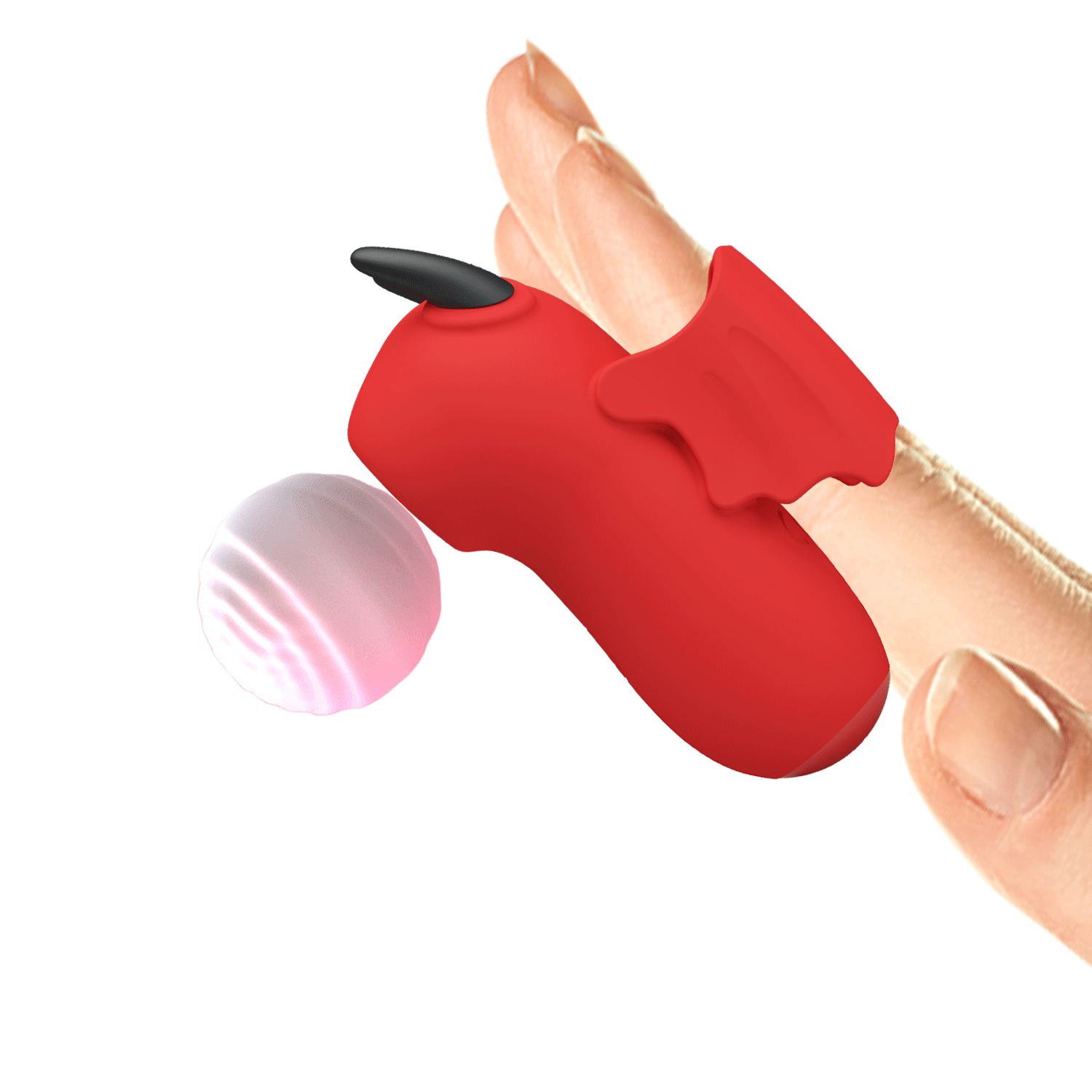 Vibrador de Dedo con Succión y Electroestimulación