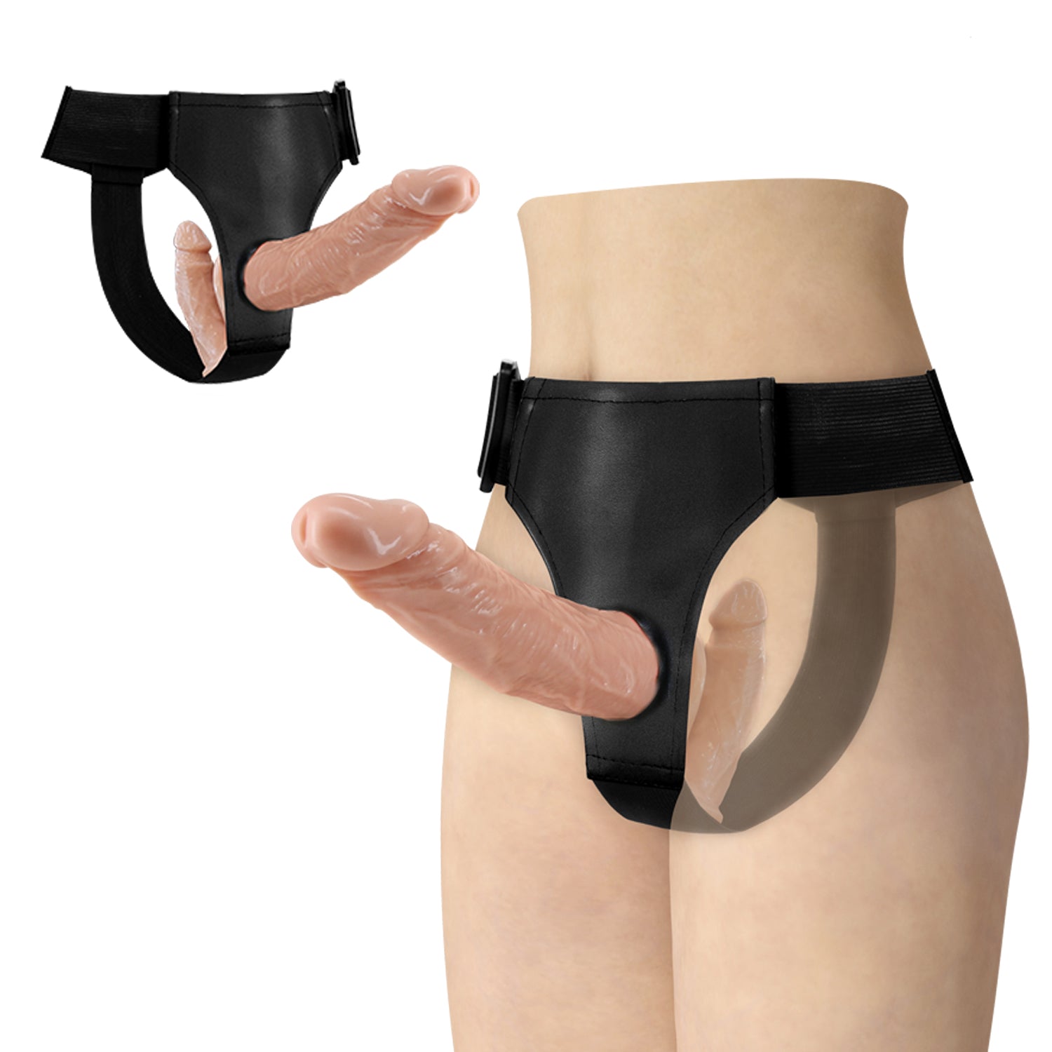 Arnés Strap-On con Dildo Doble Estimulación