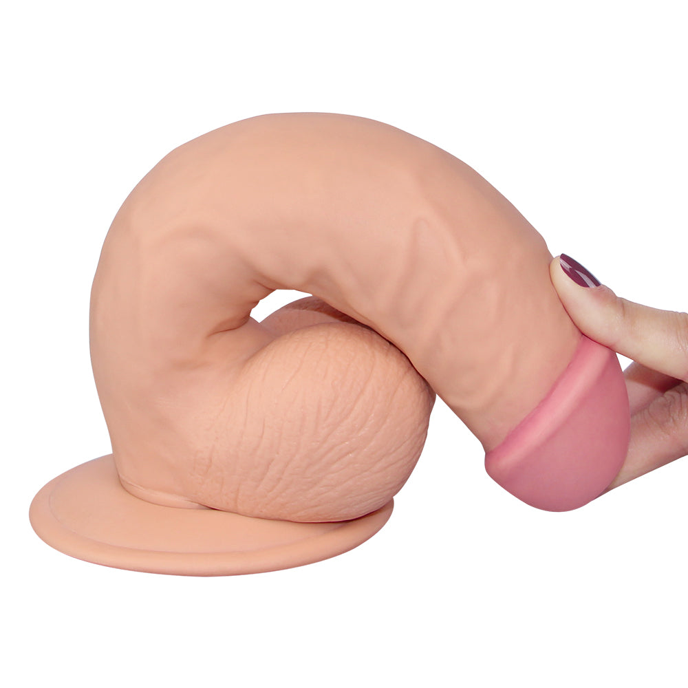 Dildo Realista Ultra Suave Curvo 20 x 4,5 CM