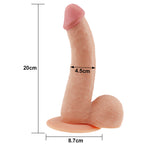 Dildo Realista Ultra Suave Flexible 20 x 4,5 CM