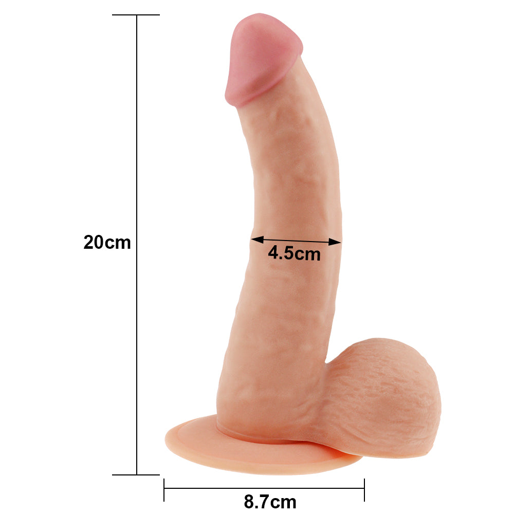 Dildo Realista Ultra Suave Flexible 20 x 4,5 CM