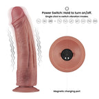 Dildo Realista Vibrador Doble Densidad 26,8 x 6 CM