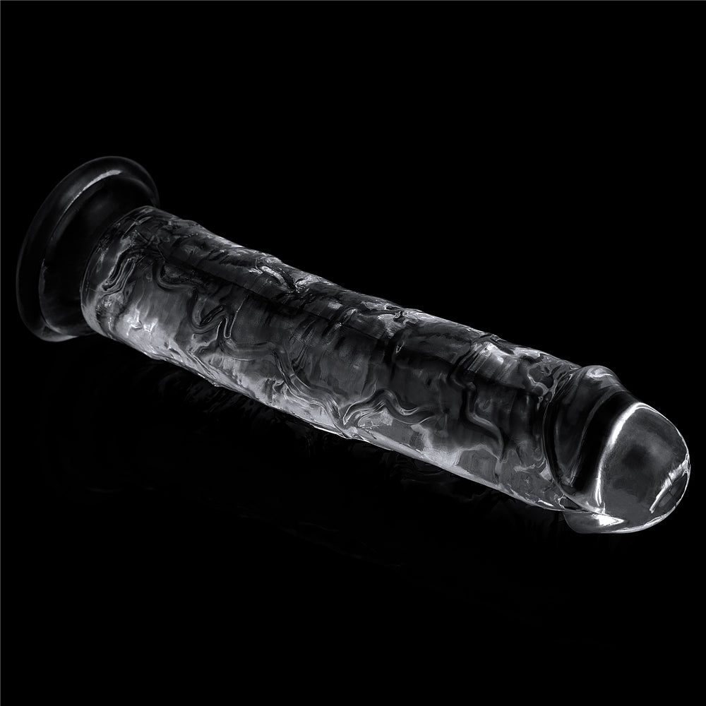 Dildo Realista Transparente Flexible 18 x 3,5 CM