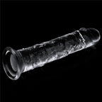 Dildo Realista Transparente Flexible 18 x 3,5 CM
