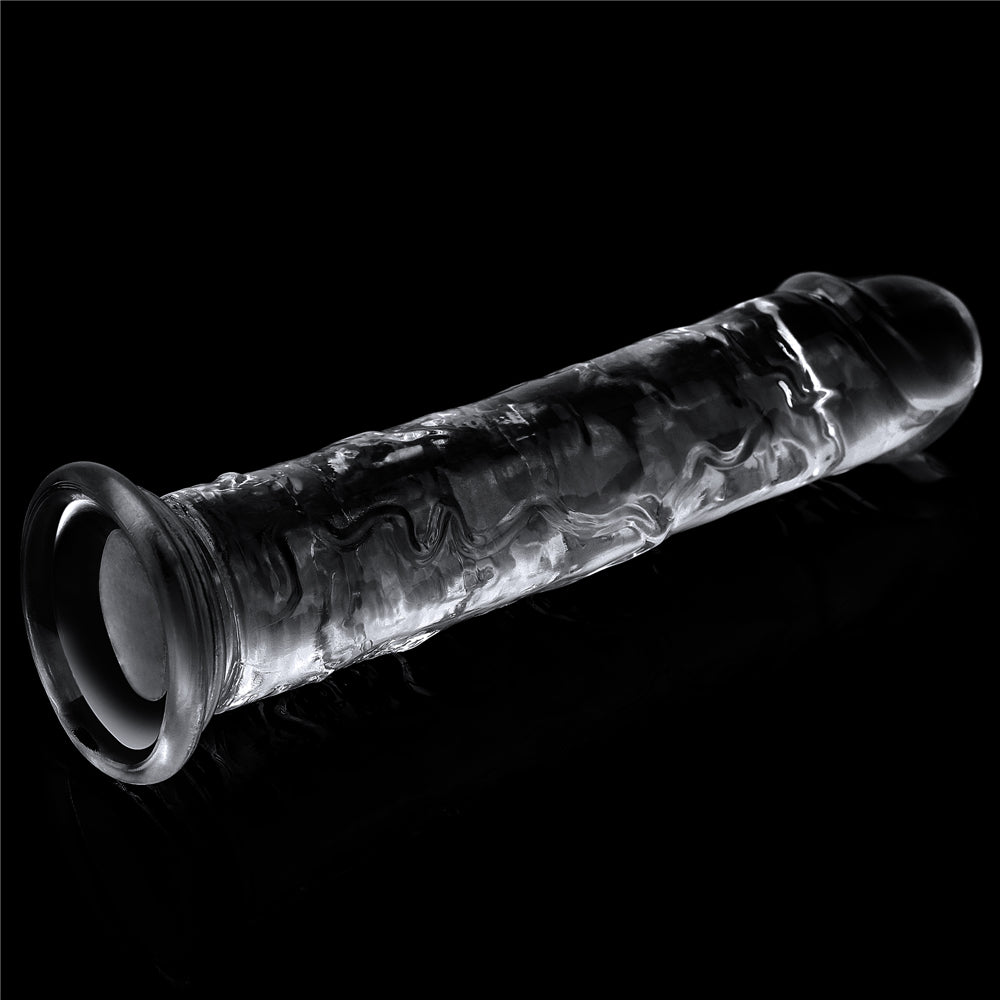 Dildo Realista Transparente Flexible 18 x 3,5 CM