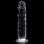 Dildo Realista Transparente Flexible 18 x 3,5 CM