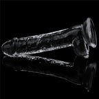 Dildo Realista Transparente Con Ventosa 19 x 3,5 CM