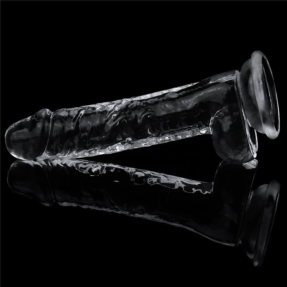 Dildo Realista Transparente Con Ventosa 19 x 3,5 CM