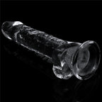 Dildo Realista Transparente Con Ventosa 19 x 3,5 CM
