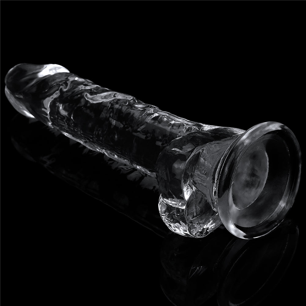 Dildo Realista Transparente Con Ventosa 19 x 3,5 CM