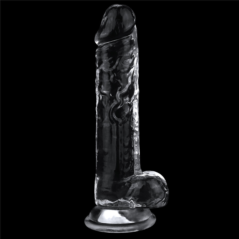 Dildo Realista Transparente Con Ventosa 19 x 3,5 CM