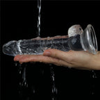 Dildo Realista Transparente Con Ventosa 19 x 3,5 CM