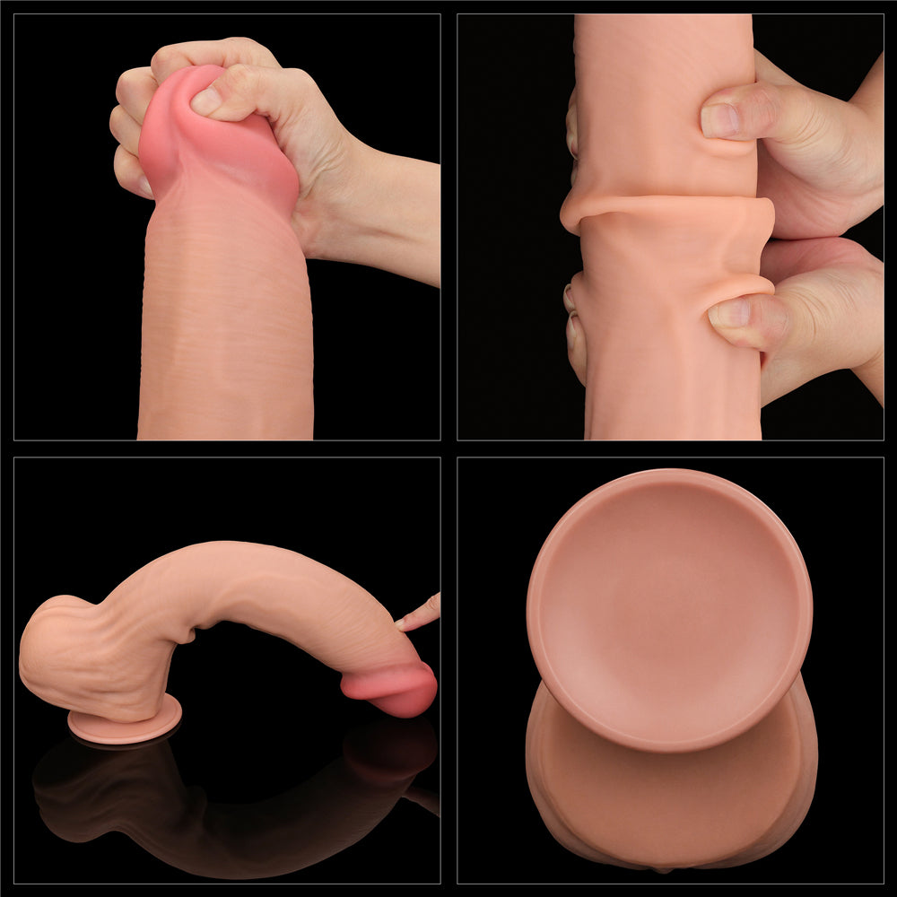 Dildo Realista XXL Dual Layer 36 x 6,6 CM