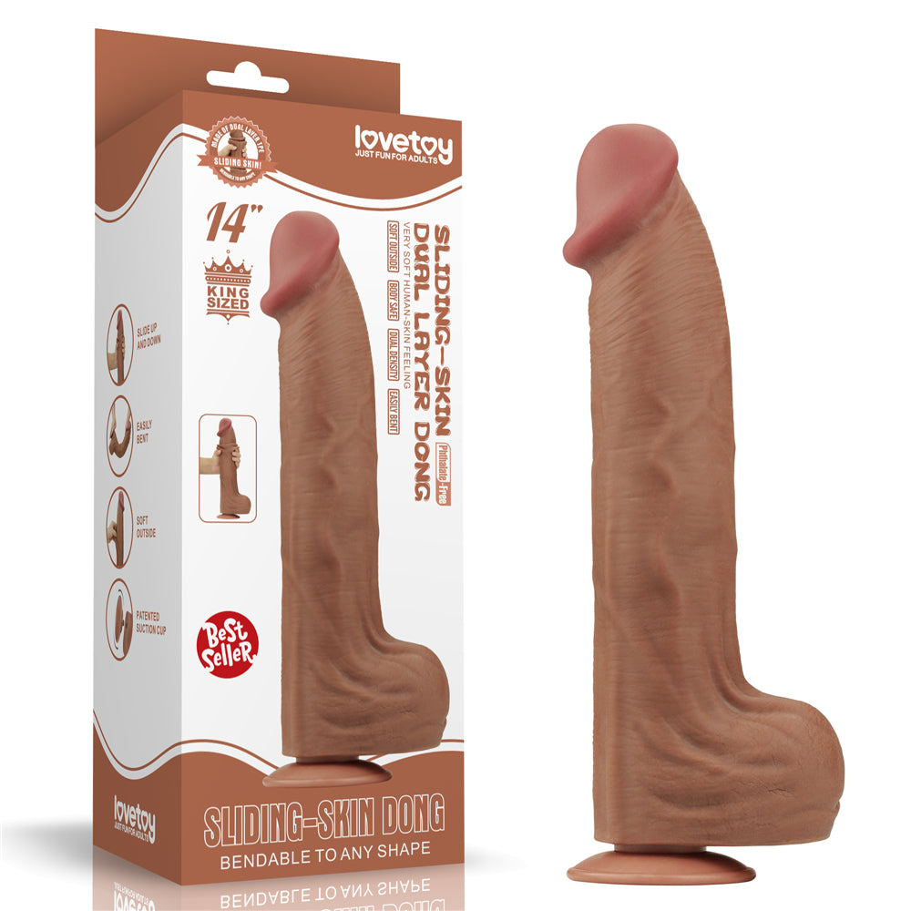 Dildo Realista XXL Dual Layer 36 x 6,6 CM