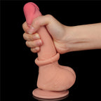 Dildo Realista Curvo Dual Layer 19,5 x 3,5 CM