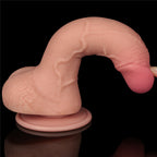 Dildo Realista Curvo Dual Layer 19,5 x 3,5 CM