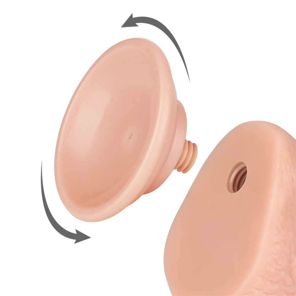 Dildo Realista Curvo Dual Layer 19,5 x 3,5 CM