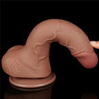 Dildo Realista Curvo Dual Layer 19,5 x 3,5 CM