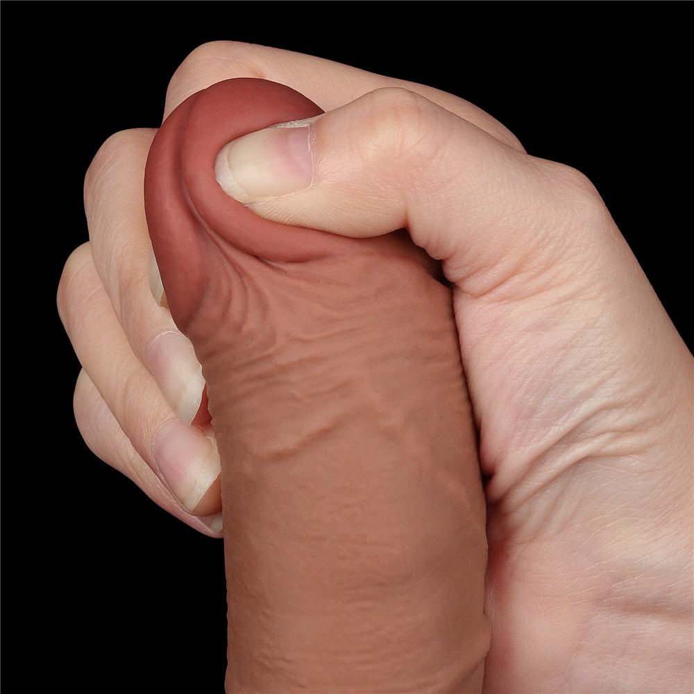 Dildo Realista Curvo Dual Layer 19,5 x 3,5 CM