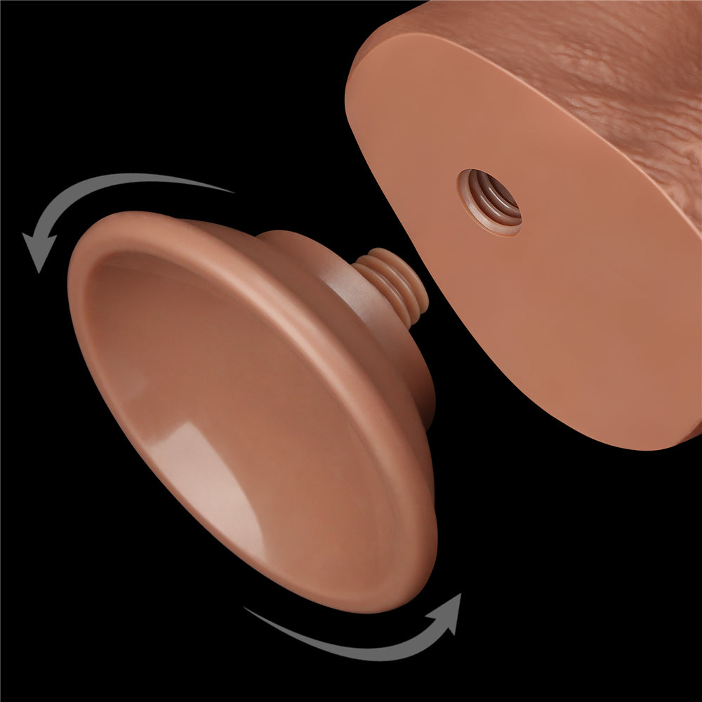 Dildo Realista Curvo Dual Layer 19,5 x 3,5 CM