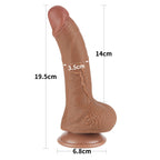 Dildo Realista Curvo Dual Layer 19,5 x 3,5 CM