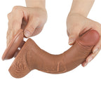 Dildo Realista Curvo Dual Layer 19,5 x 3,5 CM