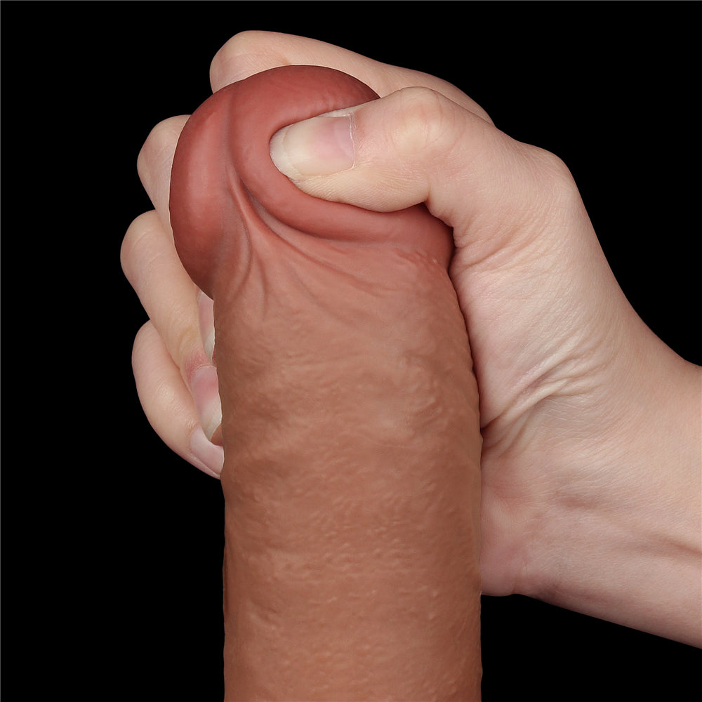 Dildo Realista Piel Deslizante Dual Layer 24 x 4,3 CM