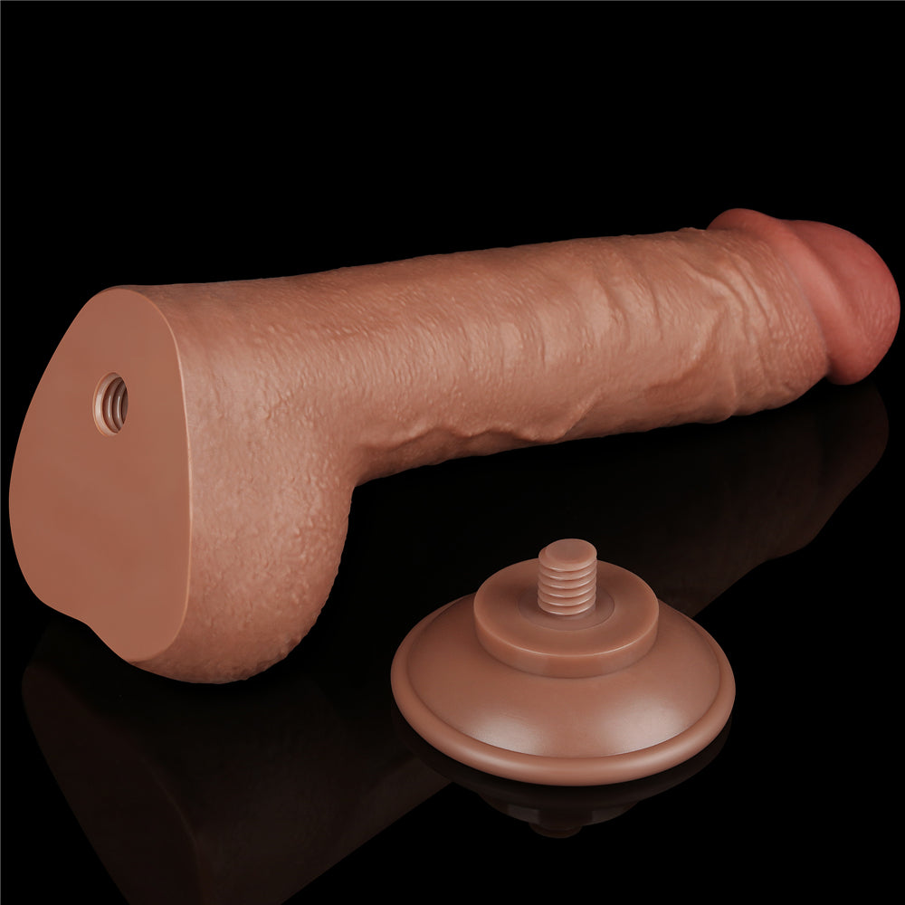 Dildo Realista Piel Deslizante Dual Layer 24 x 4,3 CM