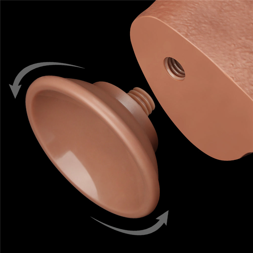Dildo Realista Piel Deslizante Dual Layer 24 x 4,3 CM