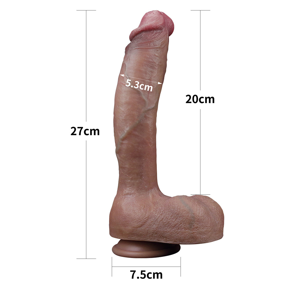 Dildo Realista Premium Doble Densidad 27 x 5,3 CM