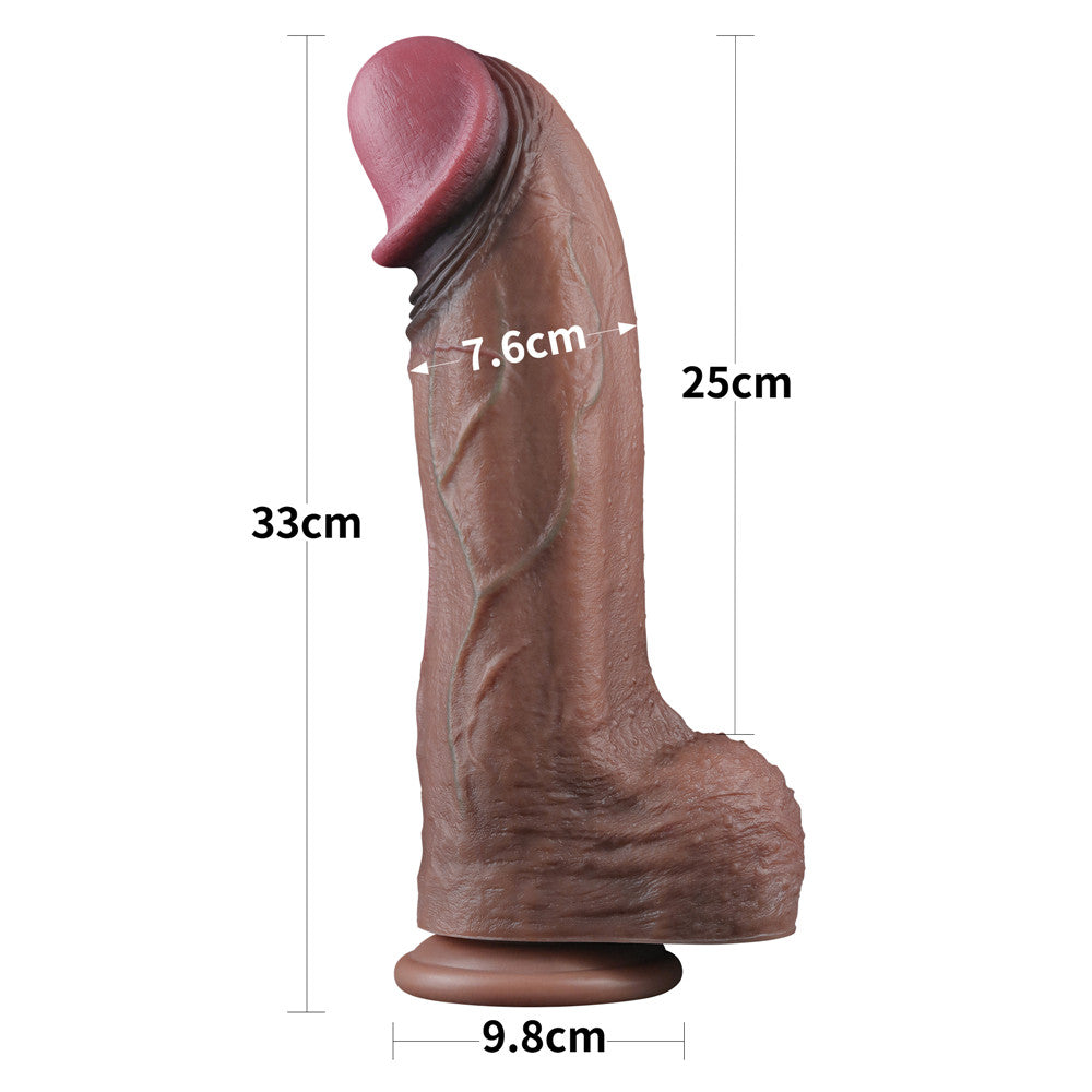Dildo Realista Dual Layer – Cock XXL 33 x 7,6 CM