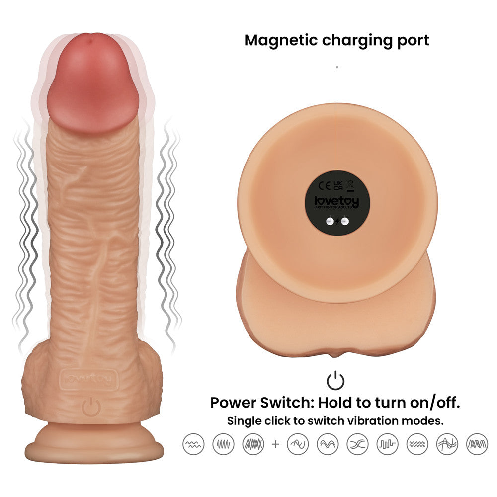 Arnés Strap-On Premium Con Vibrador Recargable 22 x 4,5 CM