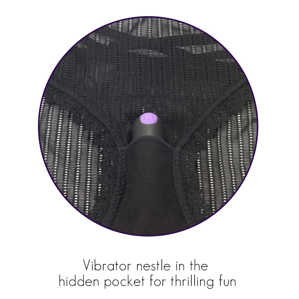 Tanga de Encaje Vibradora con Control Remoto