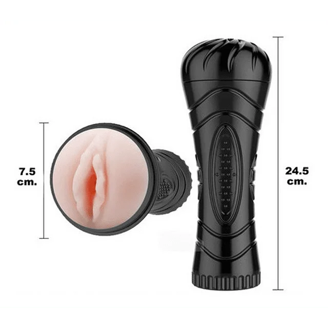 Masturbador Masculino Realista con Vibración