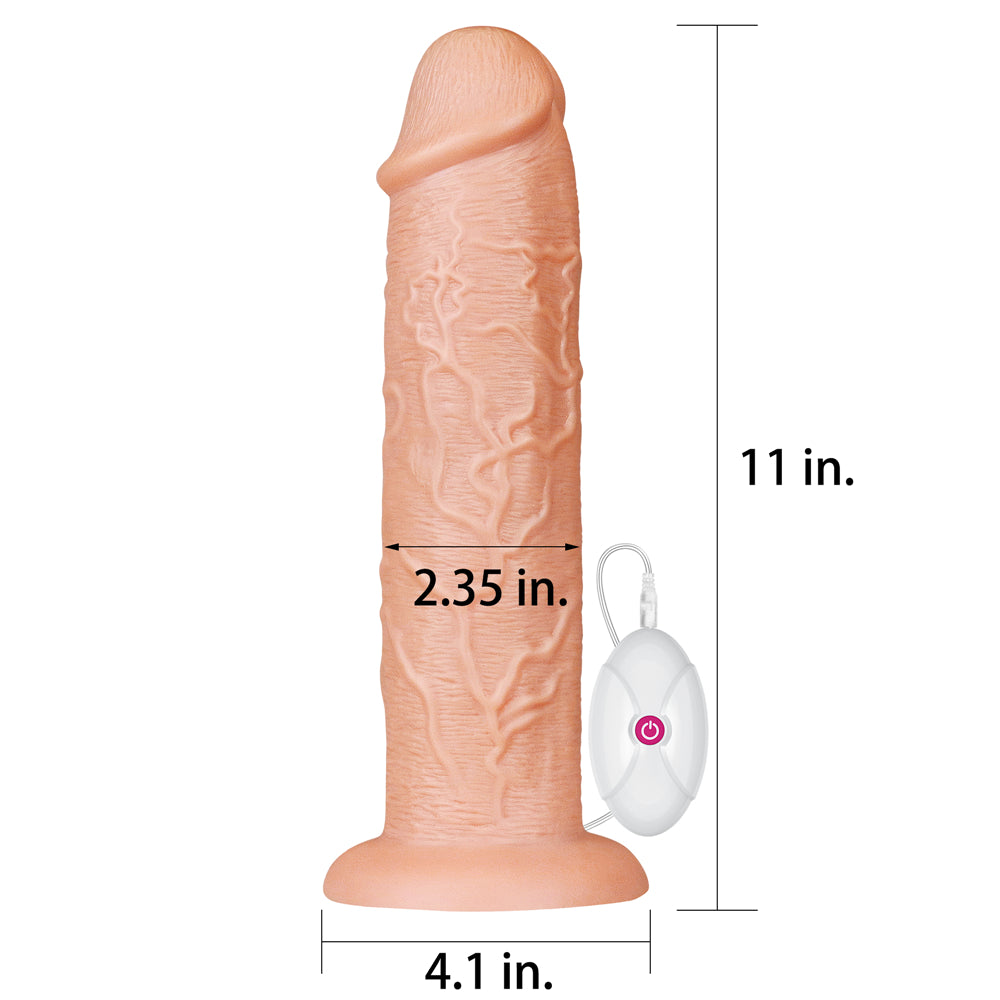 Dildo Realista XL Vibrador con Control 27,9 x 6 CM