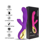 Vibrador Doble con Estimulador de Clítoris Wand
